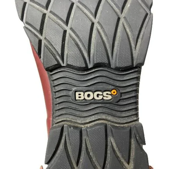 Bogs Women's Burgundy Red Amanda II Lace Insulated Waterproof Rain Boots Size 7 - Picture 7 of 9
